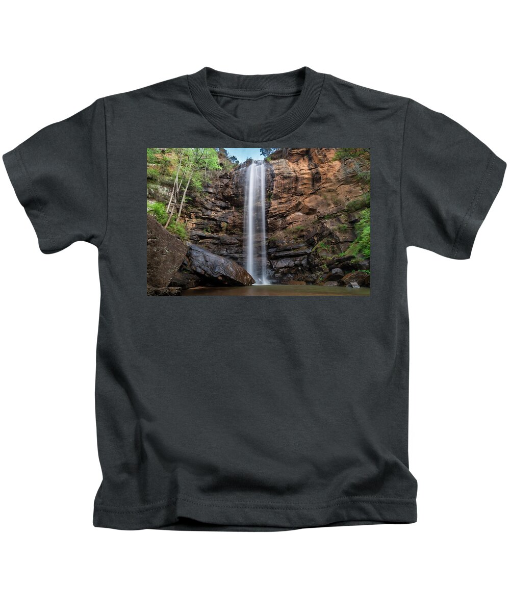 Toccoa Kids T-Shirt featuring the photograph Toccoa Falls by Chris Berrier