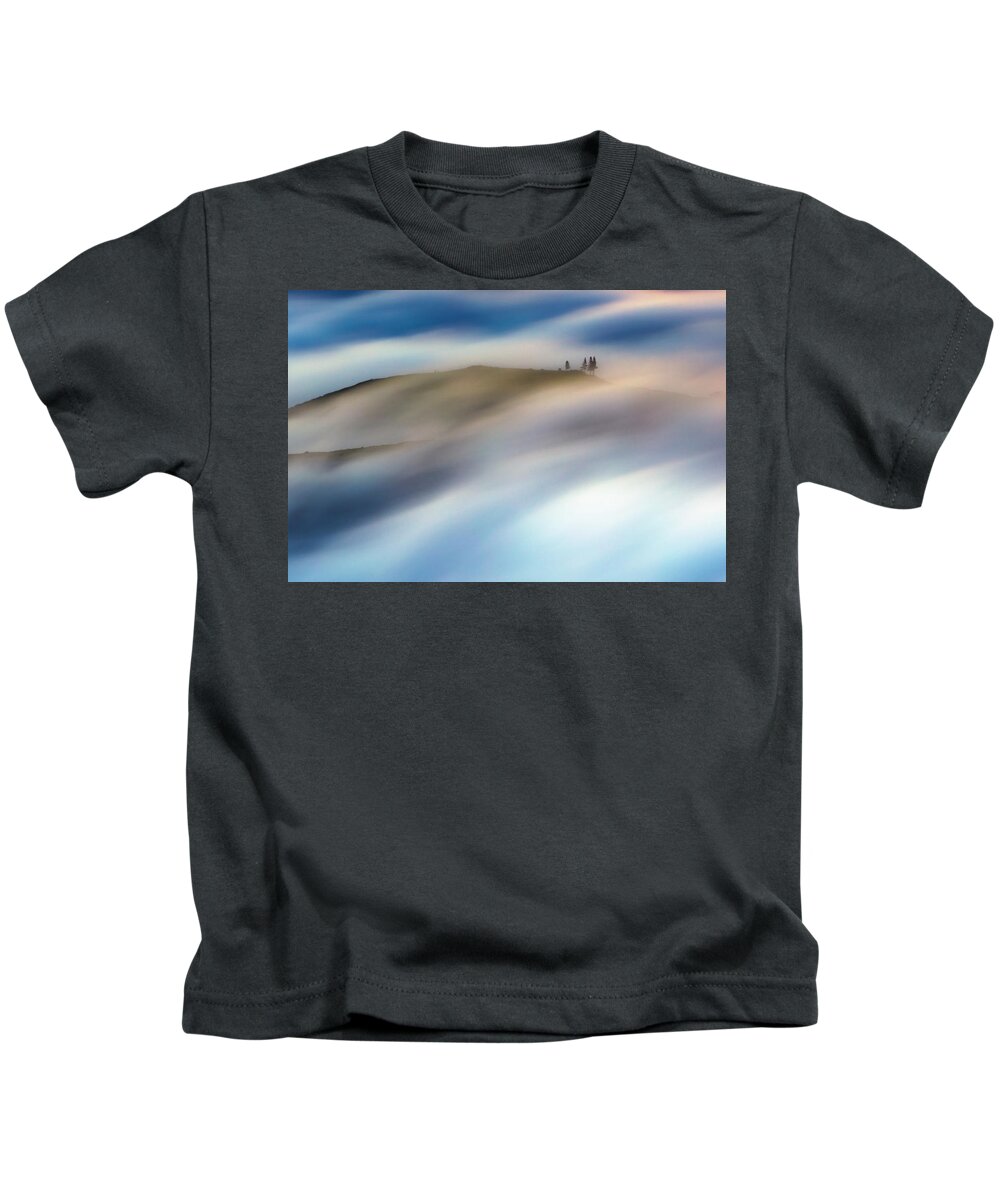 Atlantic Ocean Kids T-Shirt featuring the photograph Touch Of Wind by Evgeni Dinev