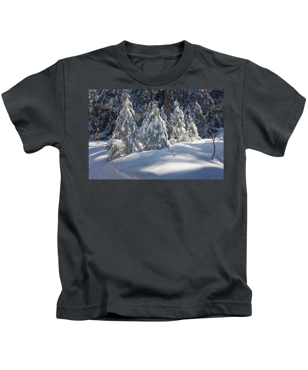 New Hampshire Kids T-Shirt featuring the photograph Trailside Light by Jeff Sinon