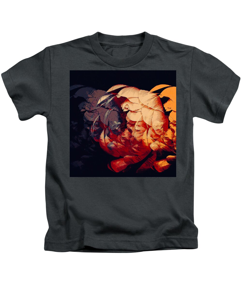 Abstract Art Kids T-Shirt featuring the digital art Trois by Canessa Thomas