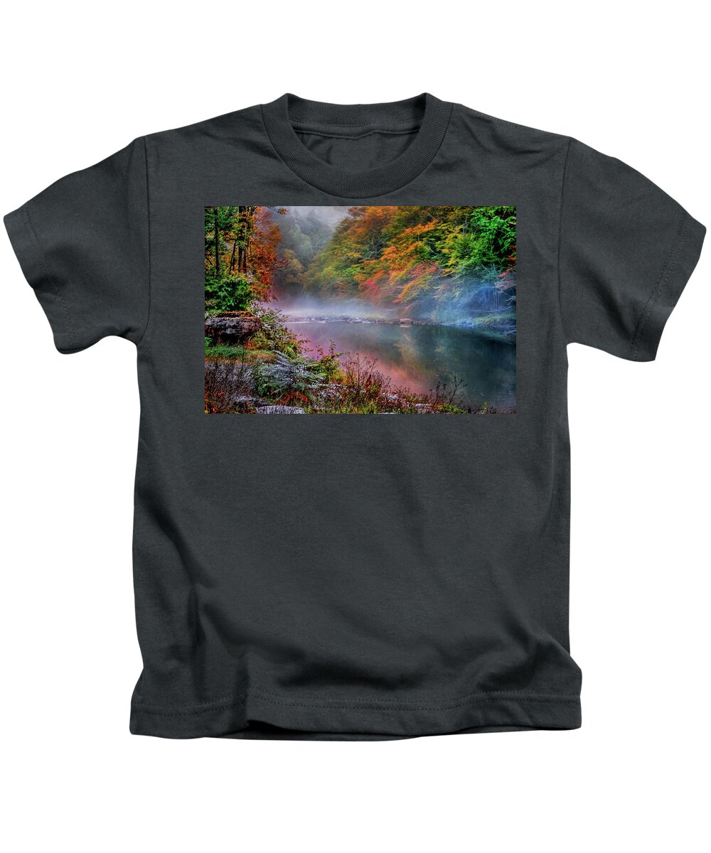 Stream Kids T-Shirt featuring the photograph Trout Stream in the Catskill Mountains in New York by Cordia Murphy