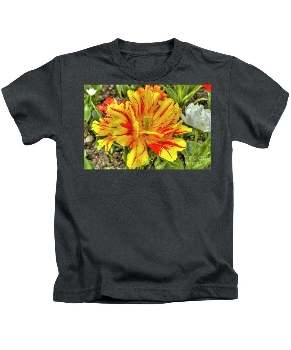 Botanical Kids T-Shirt featuring the photograph Tulip Monsella by Paolo Signorini