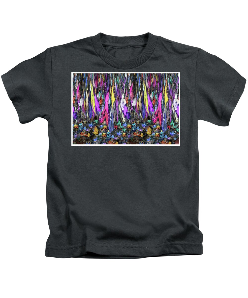 Twice Kids T-Shirt featuring the photograph Twice Told Autumn Shower by Wayne King