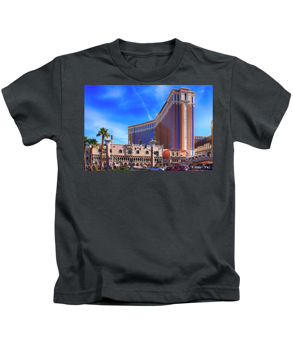 Venetian Kids T-Shirt featuring the photograph Venetian Las Vegas by Chris Smith