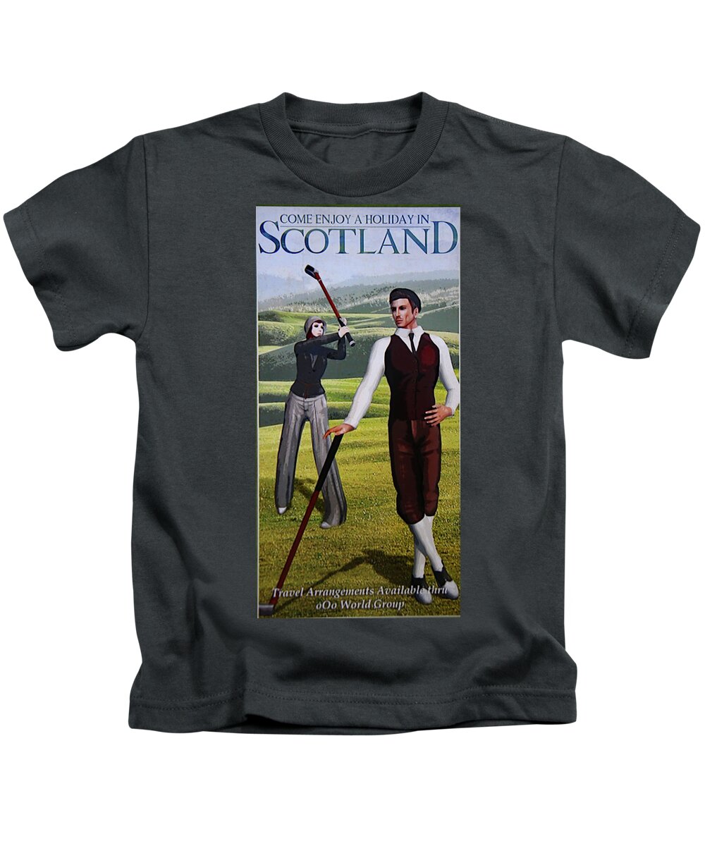 Scotland Kids T-Shirt featuring the photograph Visit Scotland by Imagery-at- Work