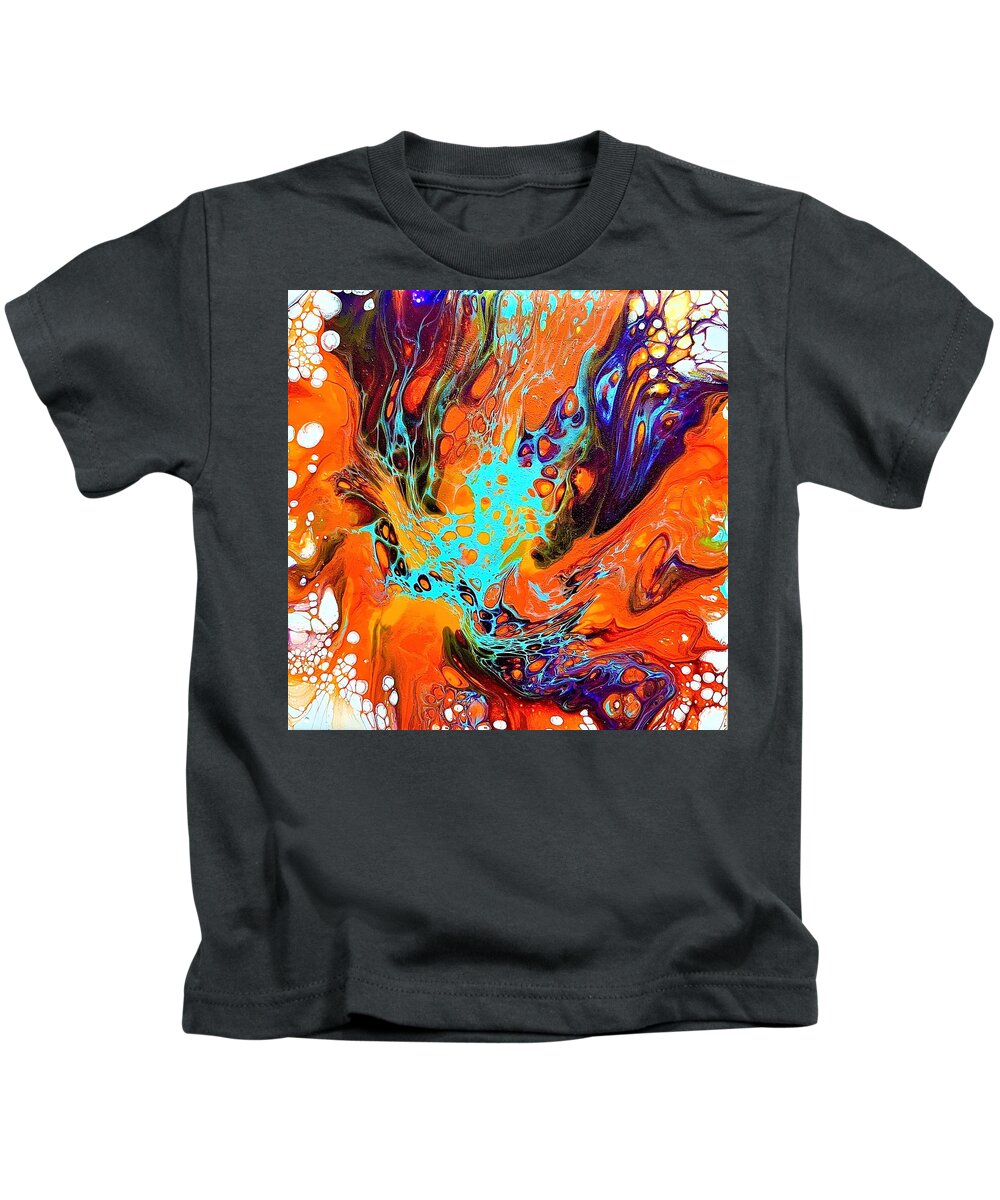 Abstract Kids T-Shirt featuring the painting Vivace by Soraya Silvestri