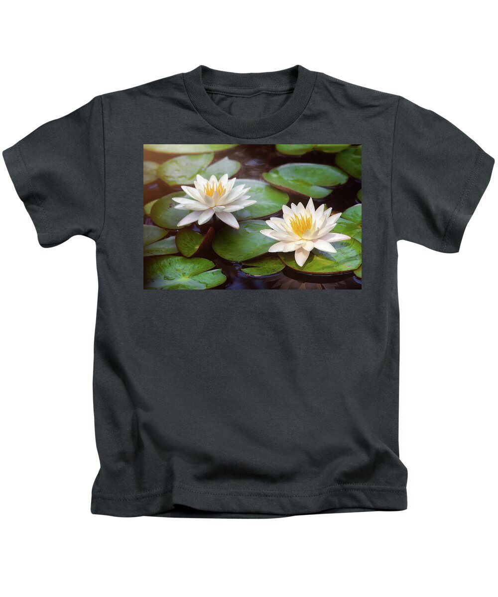 Water Lily Kids T-Shirt featuring the photograph Water Lilies by Scott Norris