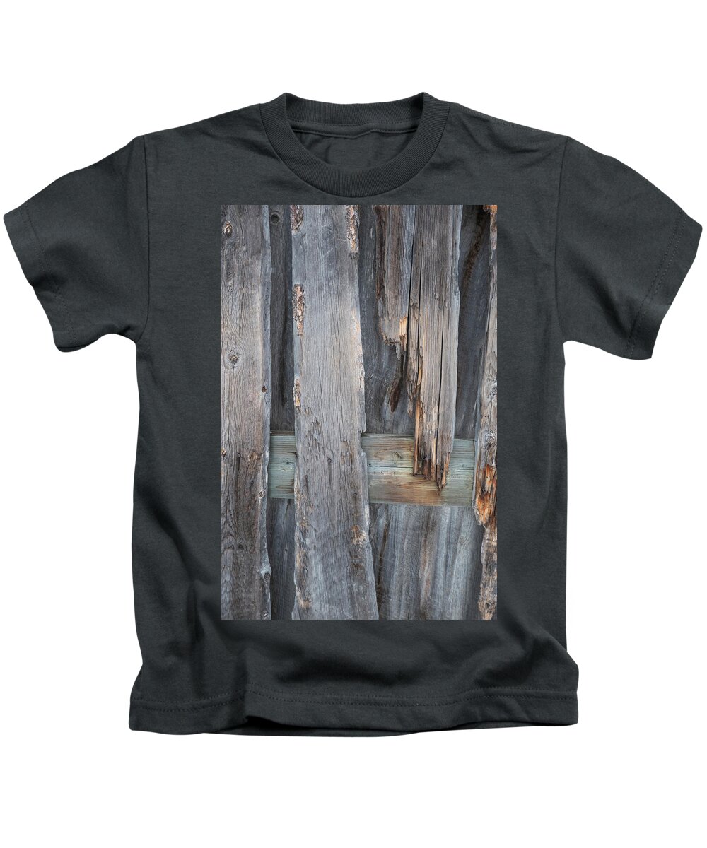 Old Kids T-Shirt featuring the photograph Weathered Boards by Karen Rispin