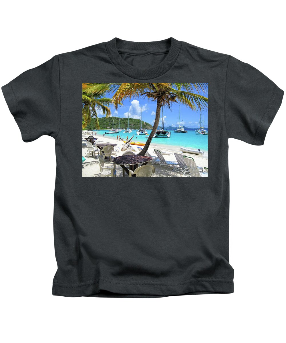 White Kids T-Shirt featuring the photograph White Bay Morning by Eric Glaser