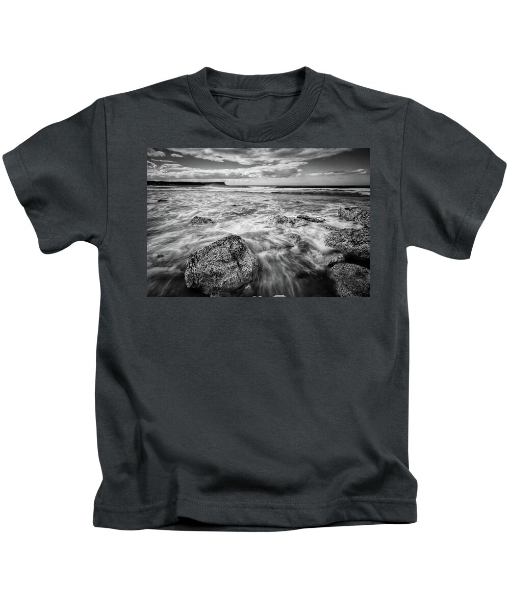 Ireland Kids T-Shirt featuring the photograph White Park Bay by Nigel R Bell
