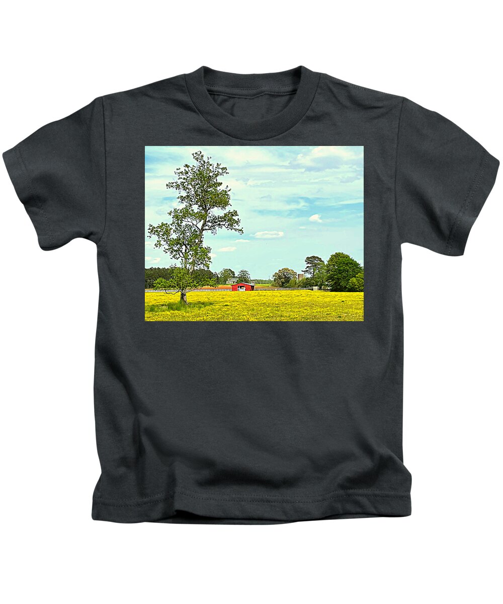 Wildflower Kids T-Shirt featuring the photograph Wildflower Field by Lee Darnell