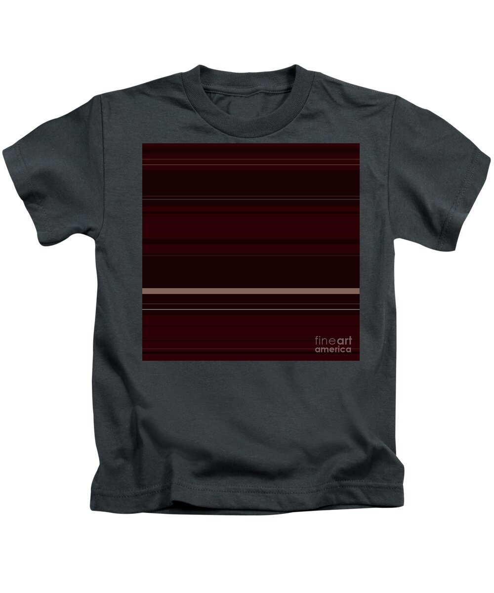 Red Kids T-Shirt featuring the digital art Wine Pressed by Wade Hampton
