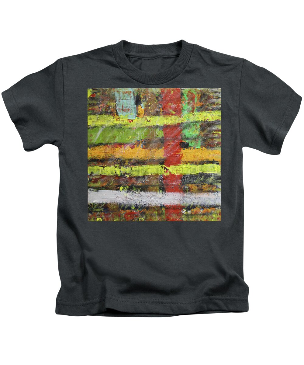 Colorado Kids T-Shirt featuring the painting Winter at the Sod Home by Pam O'Mara