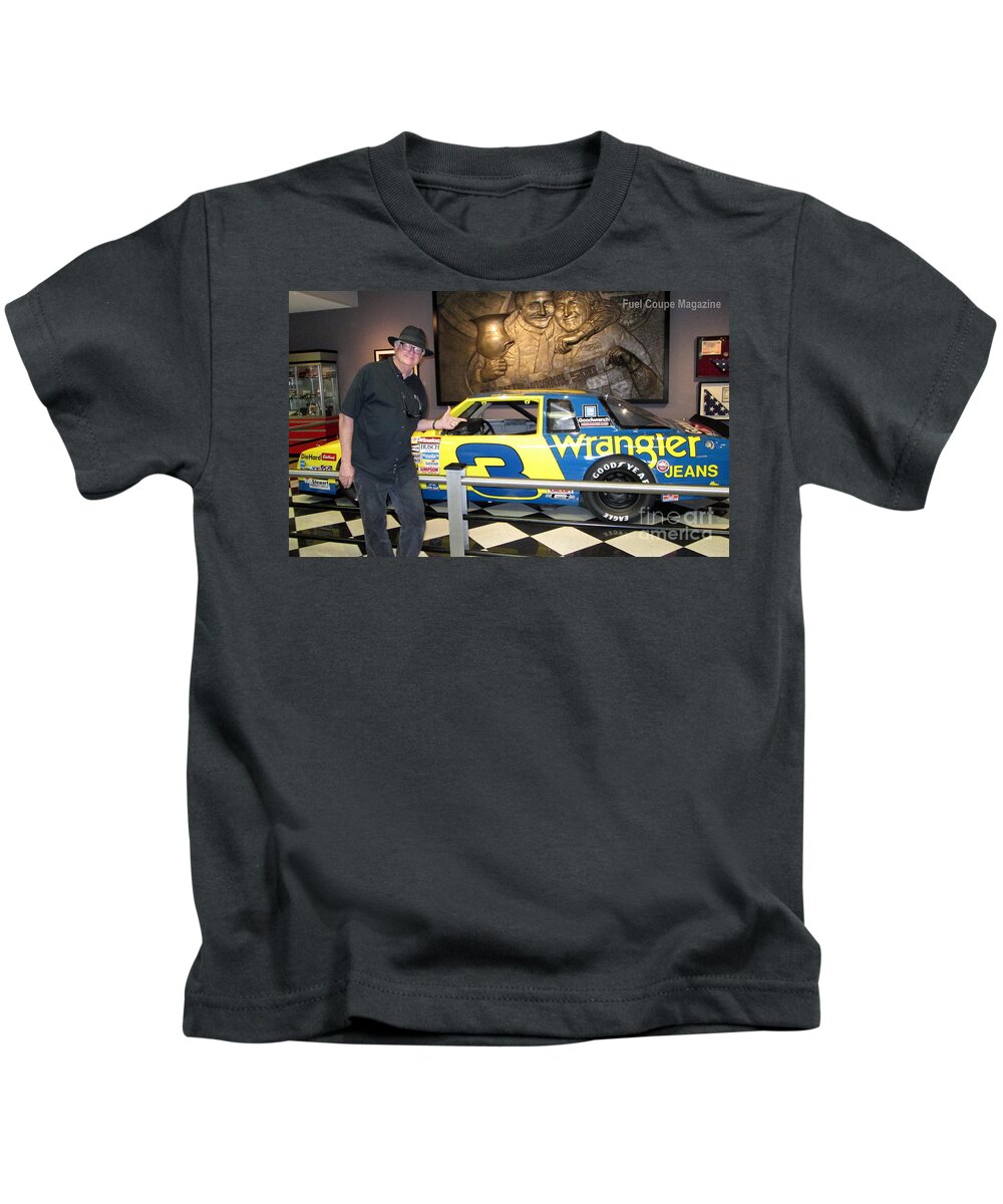 Drag Racing Nhra Top Fuel Funny Car John Force Kenny Youngblood Nitro Champion March Meet Images Image Race Track Fuel Dale Earnhardt Nascar Kids T-Shirt featuring the painting Wrangler Monte Carlo by Kenny Youngblood