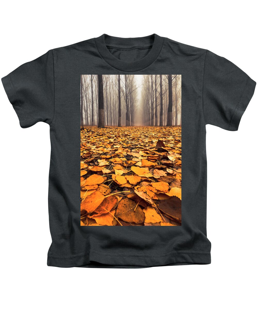 Bulgaria Kids T-Shirt featuring the photograph Yellow Carpet by Evgeni Dinev