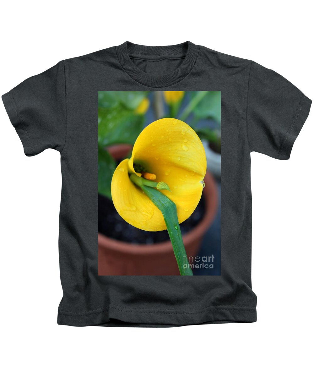 Yellow Kids T-Shirt featuring the photograph Yellow Gone Wild by Marie Neder