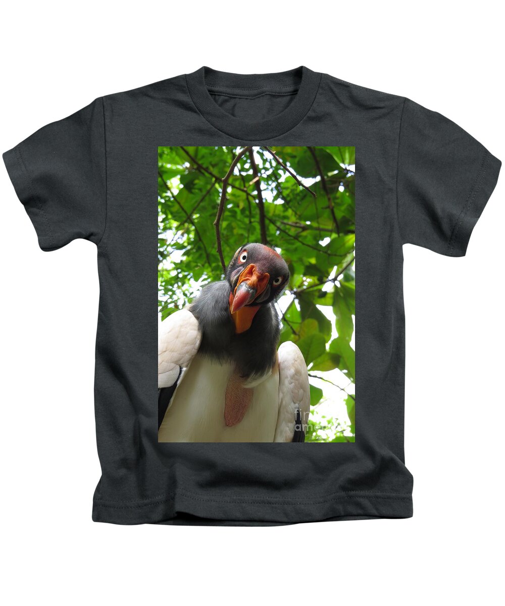 King Condor Kids T-Shirt featuring the photograph You Talking to Me? King Condor by World Reflections By Sharon