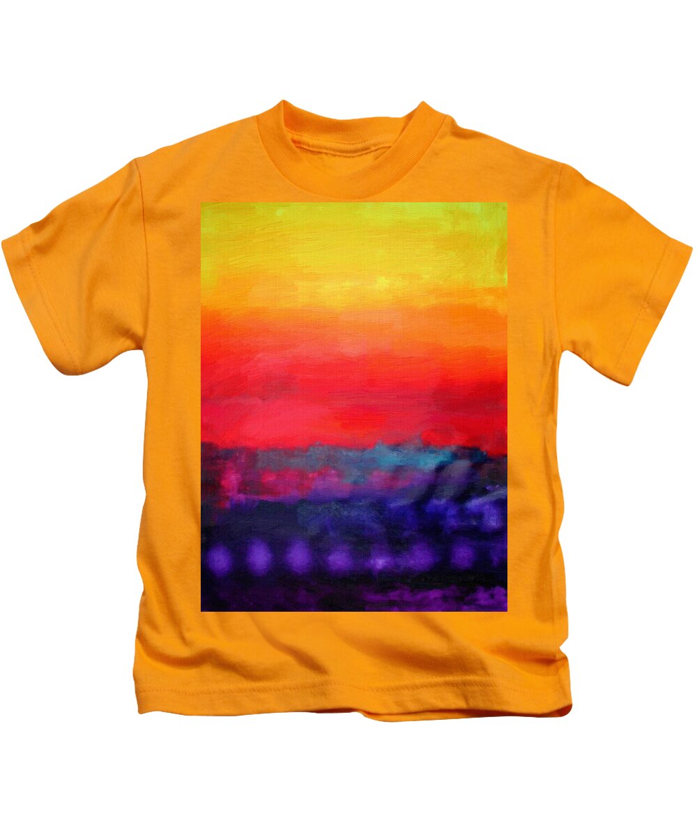 Philip Bowman Kids T-Shirt featuring the painting Evening Colors by Philip Bowman
