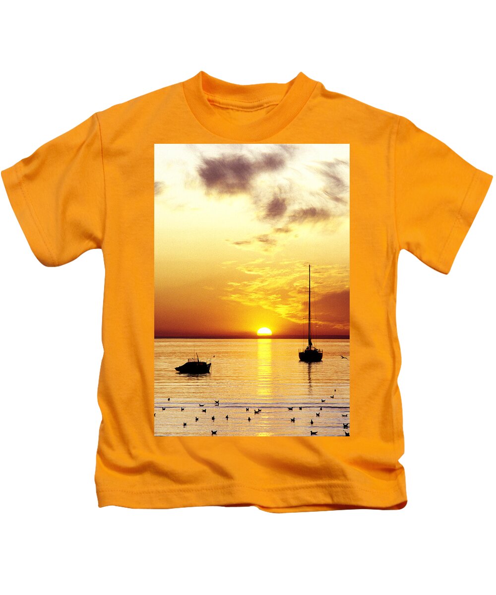 Sunset Kids T-Shirt featuring the photograph That Sky by Anthony Davey