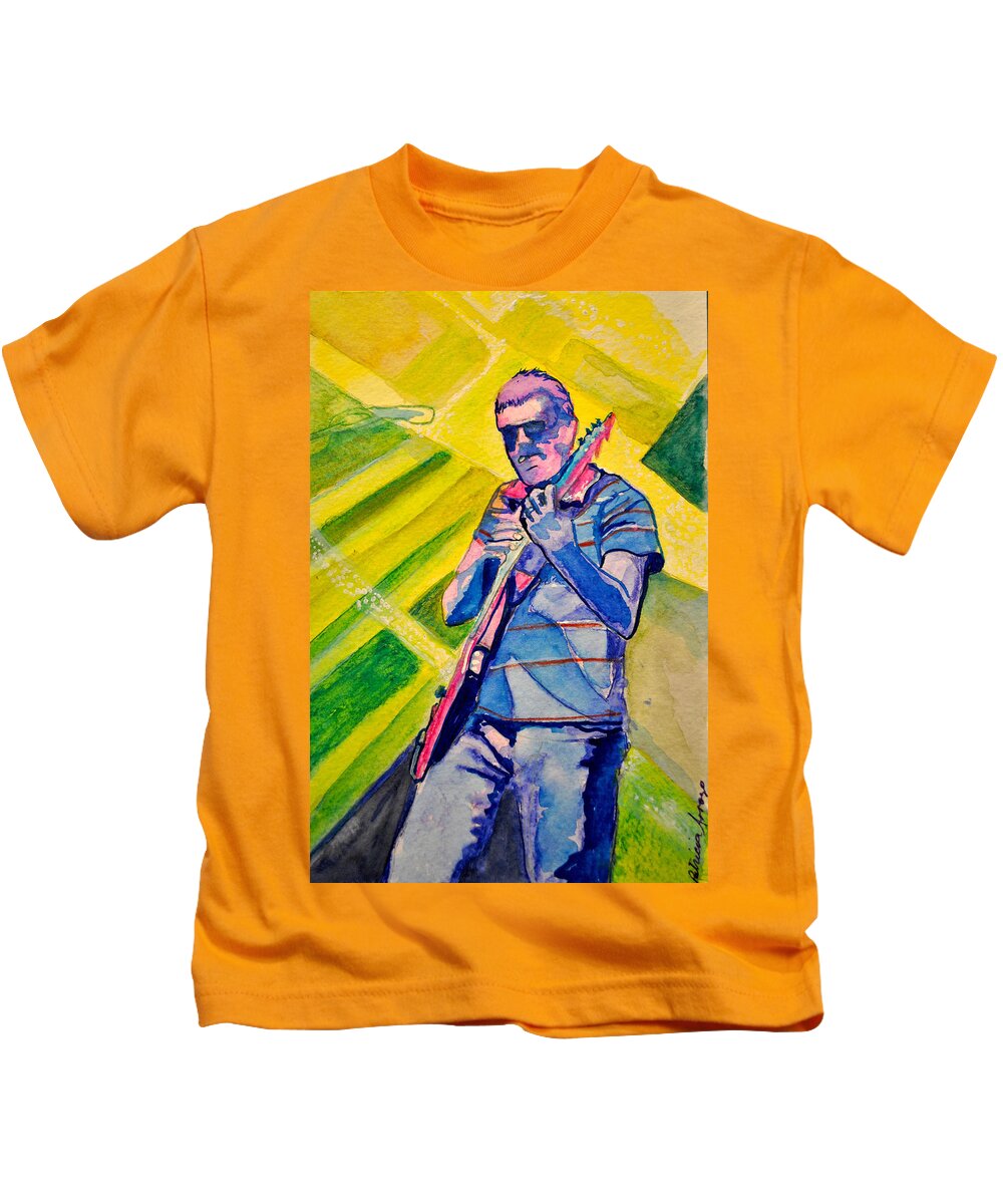 Umphrey's Mcgee Kids T-Shirt featuring the painting The Smokin Pick by Patricia Arroyo