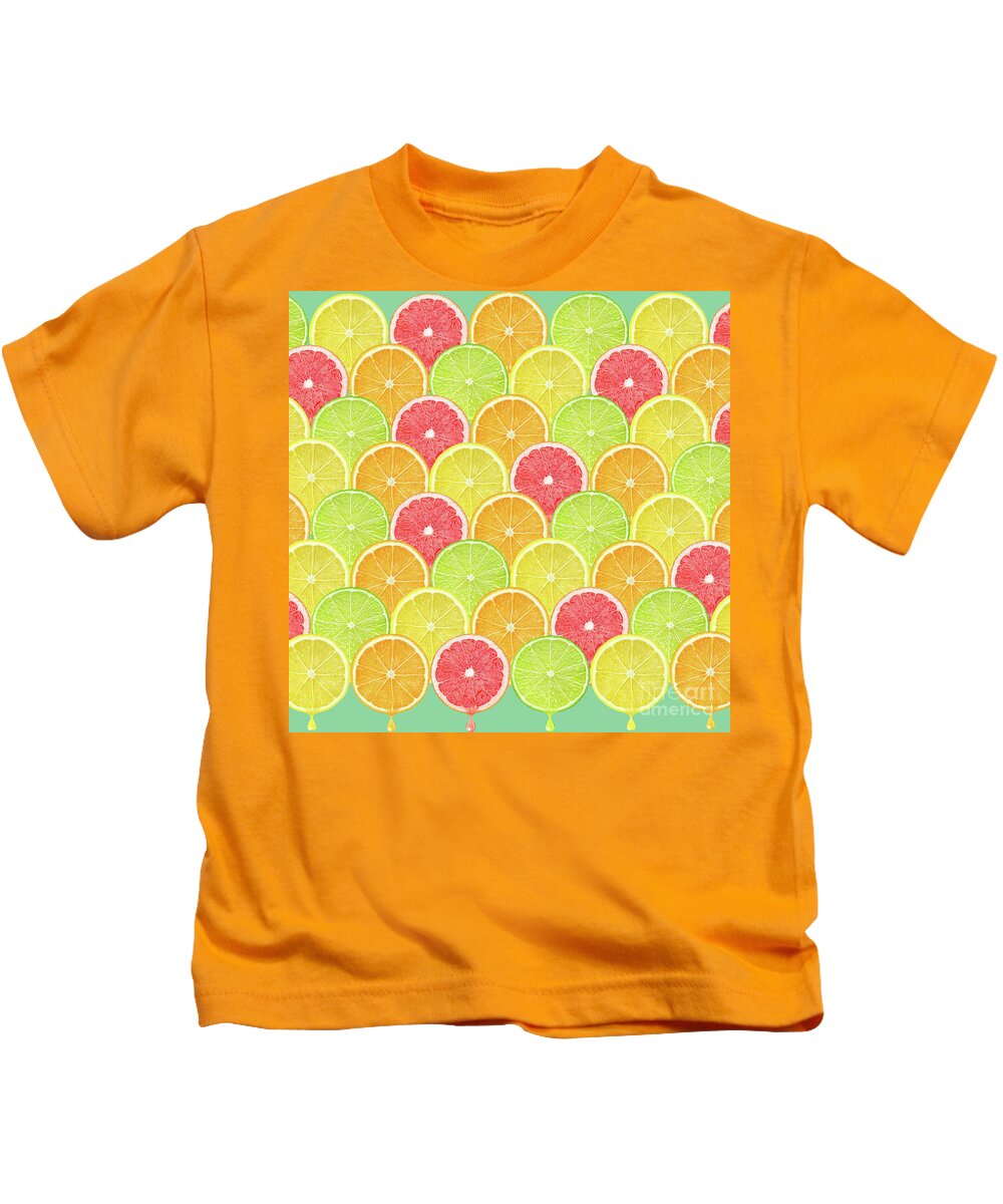 Grapefruit Kids T-Shirt featuring the photograph Fresh Fruit by Mark Ashkenazi