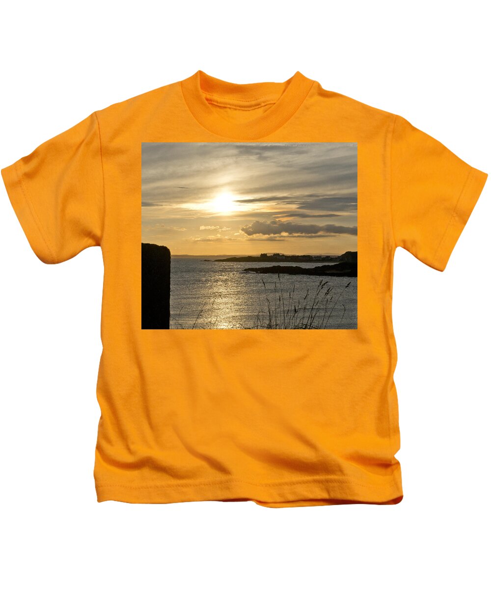Sunny Evening Kids T-Shirt featuring the photograph As Grass in the Wind. by Elena Perelman