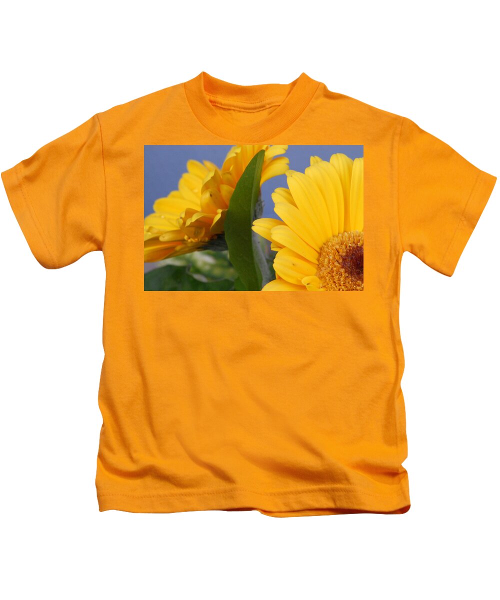 Gerbera Daisy Kids T-Shirt featuring the photograph Cheerful Gerbera Daisies by Amy Fose