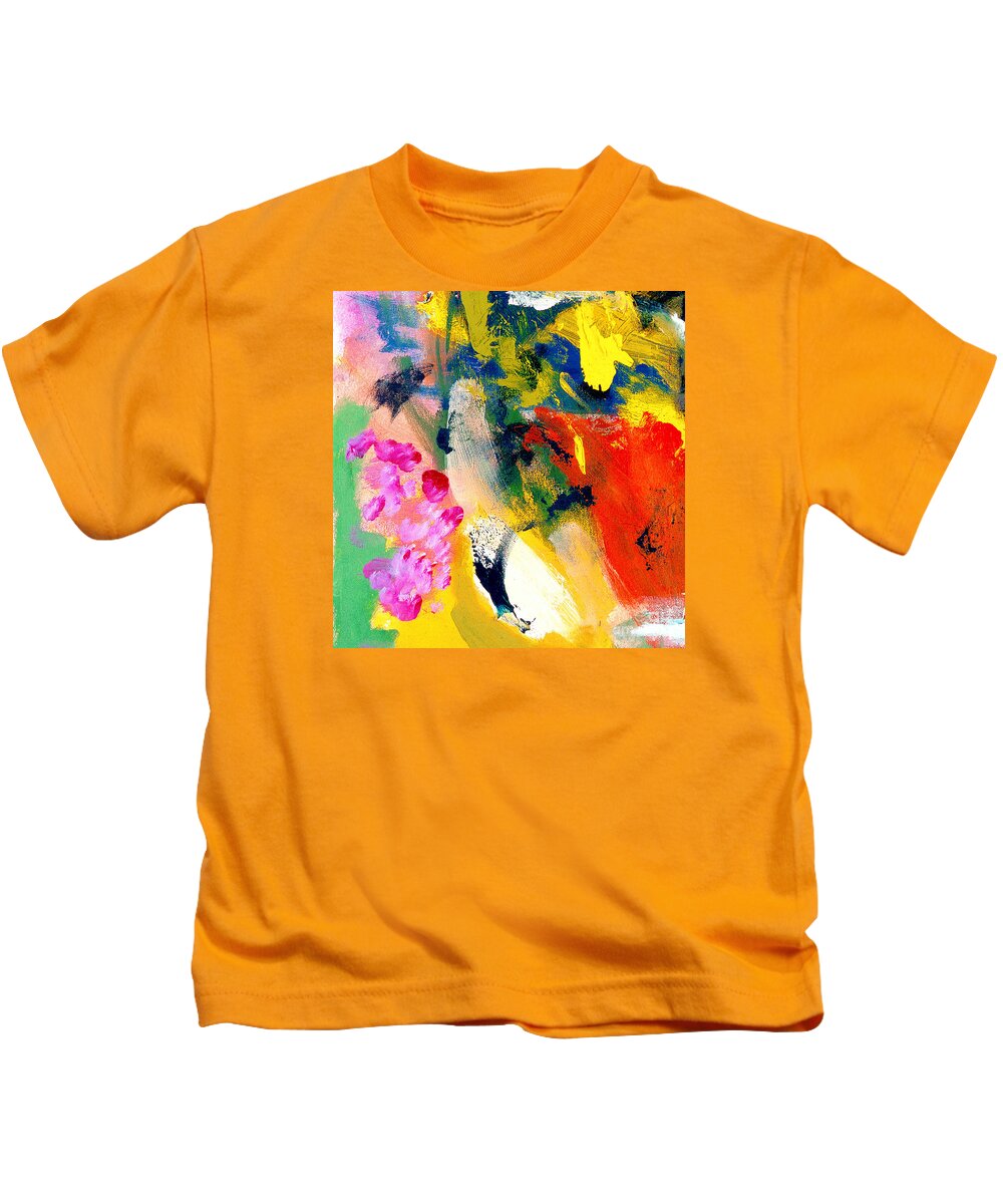 Abstract Kids T-Shirt featuring the painting Delight by Noa Yerushalmi