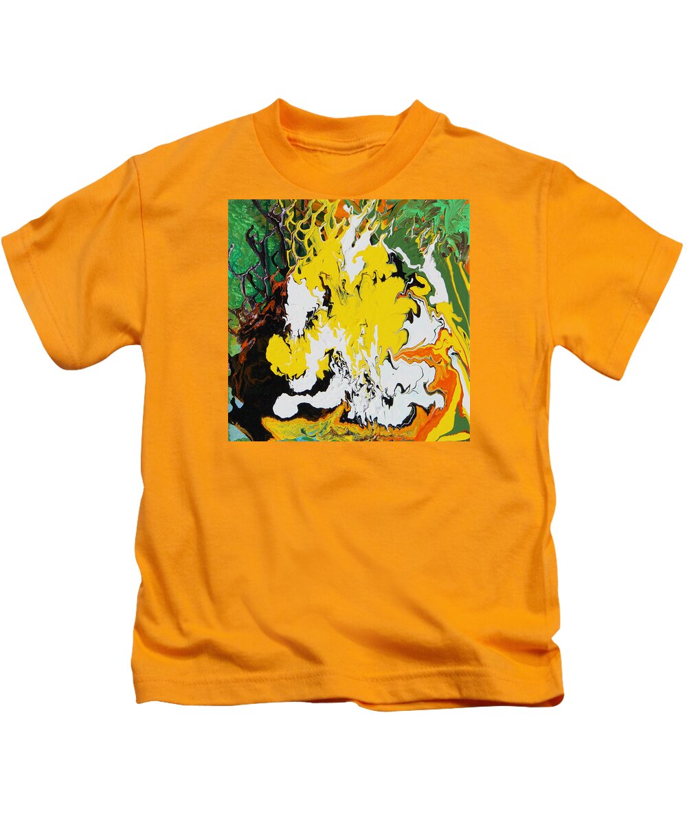 Fusionart Kids T-Shirt featuring the painting Earth by Ralph White
