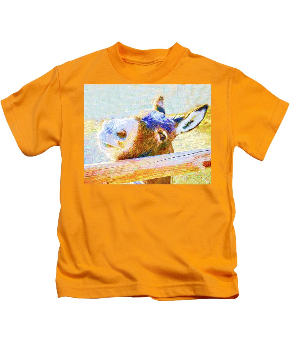 Donkey Kids T-Shirt featuring the photograph Go Jack by Jennifer Grossnickle
