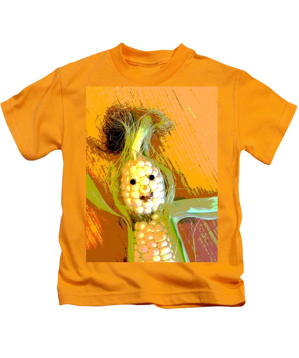 Corn Kids T-Shirt featuring the photograph Happy Days are Here by Sandra Lee Scott