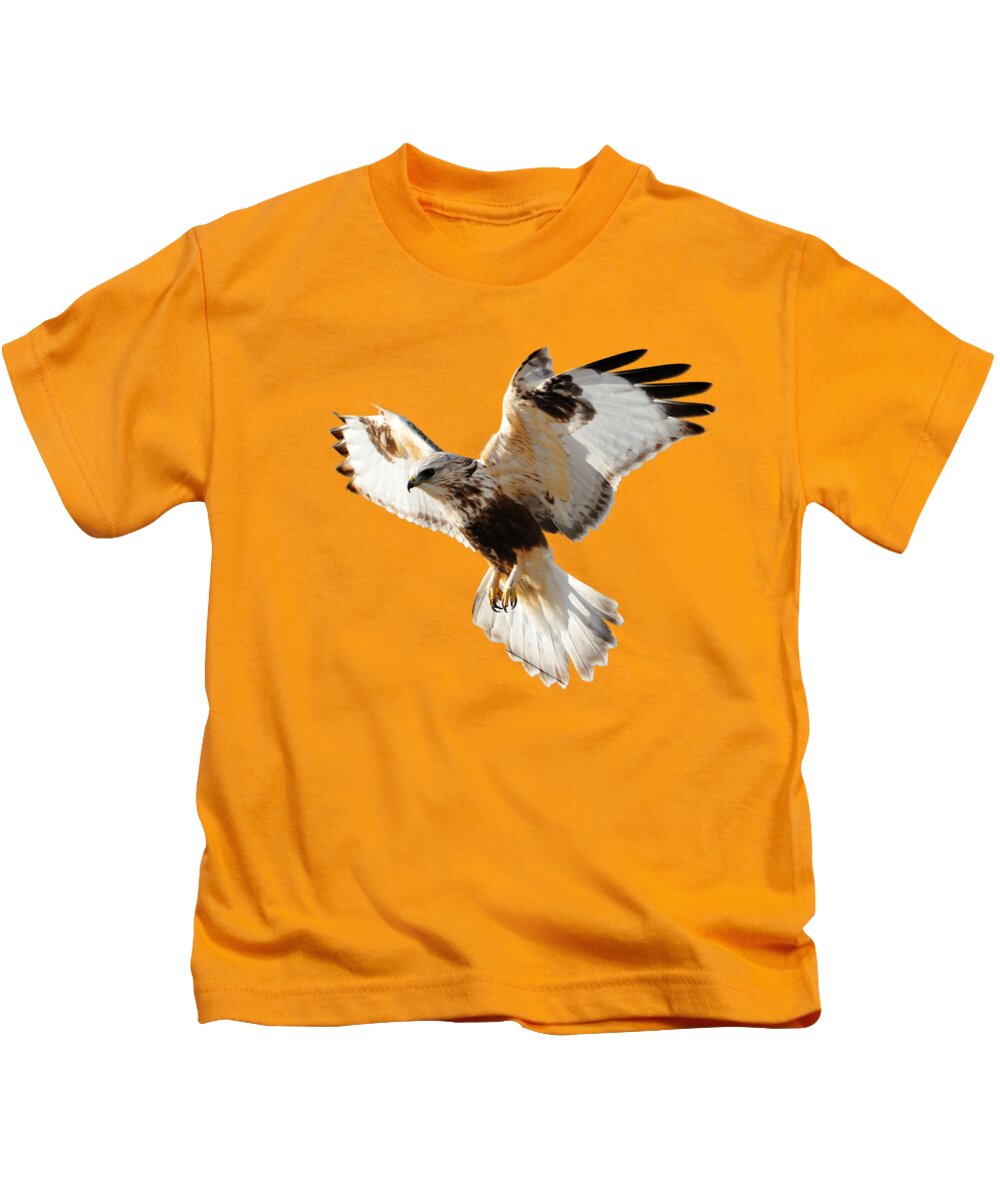 Hawk Kids T-Shirt featuring the photograph Hawk T-shirt by Greg Norrell