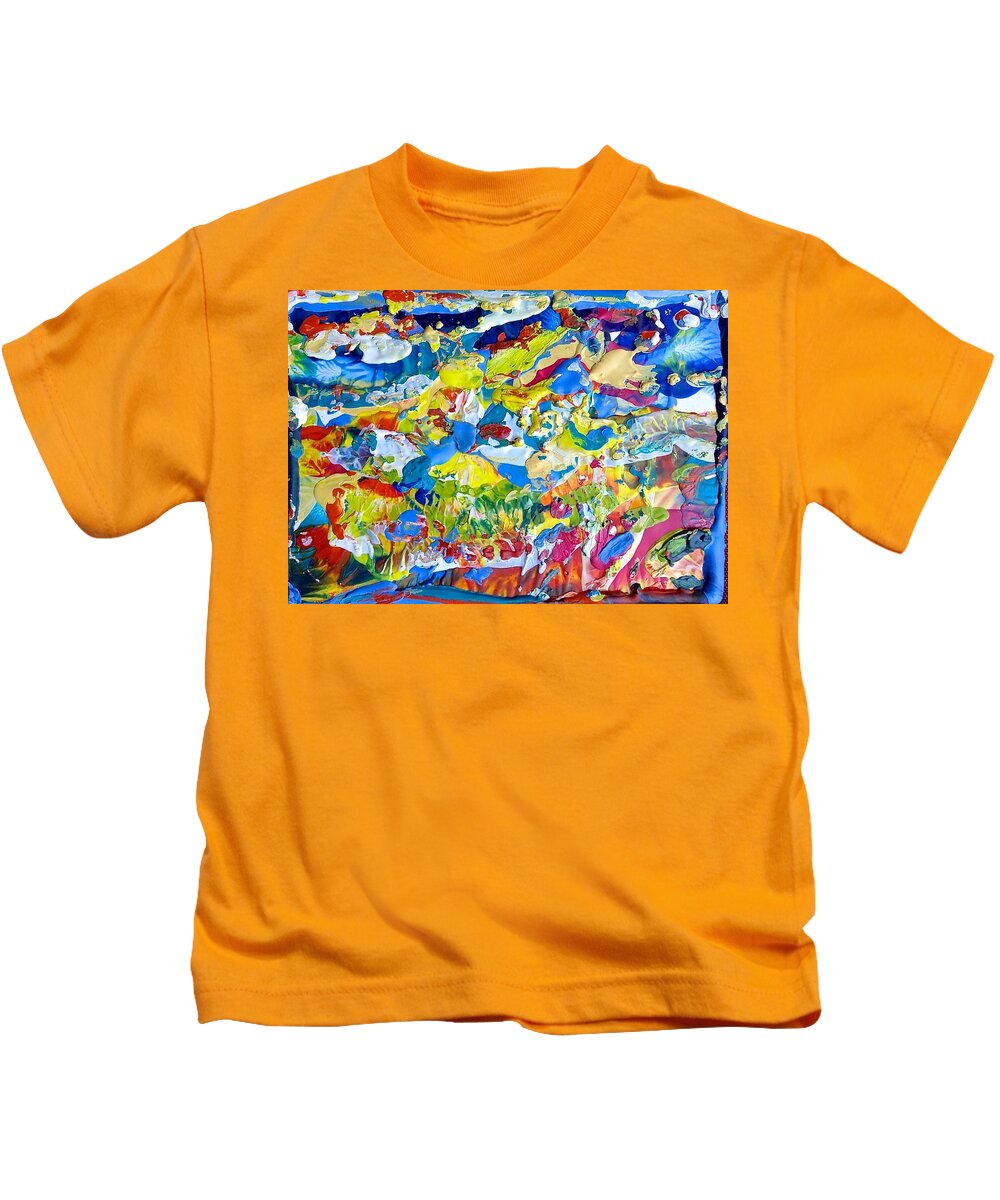  Kids T-Shirt featuring the painting In the Water by Sperry Andrews