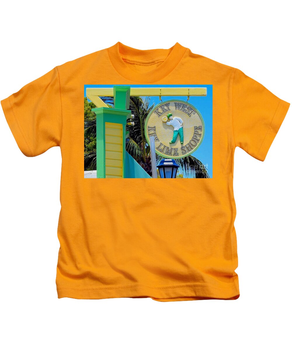 Key Lime Kids T-Shirt featuring the photograph Key West Key Lime Shoppe by Janette Boyd