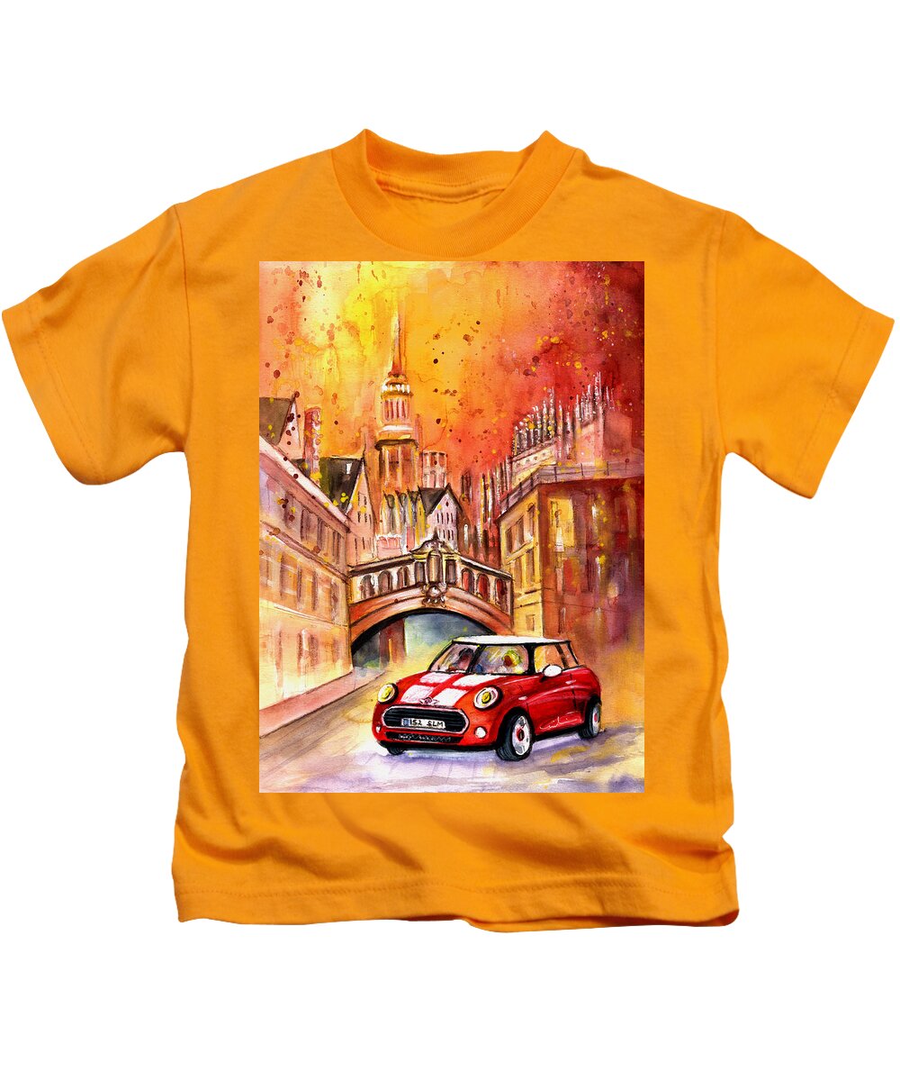 Travel Kids T-Shirt featuring the painting Oxford Authentic by Miki De Goodaboom