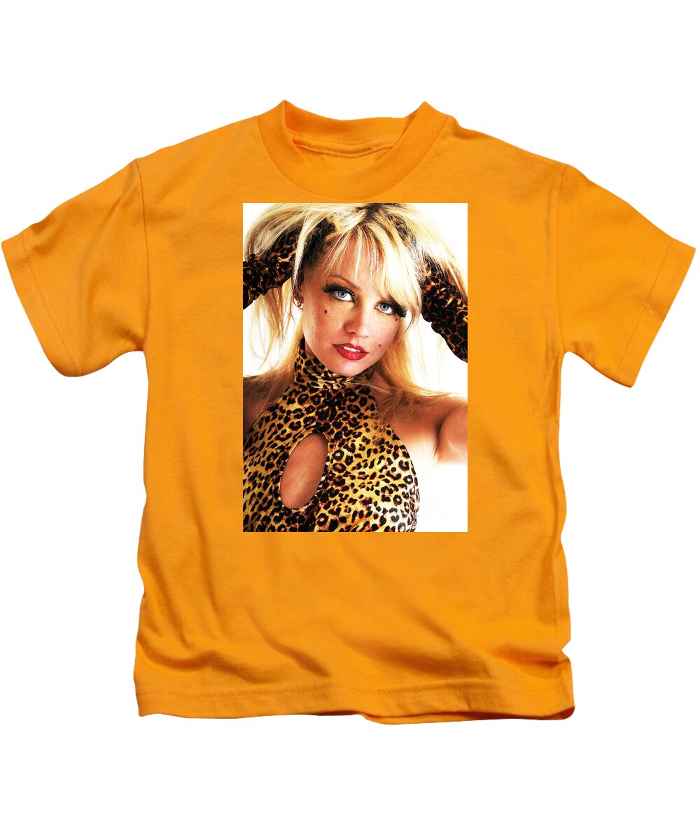 Boudoir Photographs Kids T-Shirt featuring the photograph Panthera by Robert WK Clark