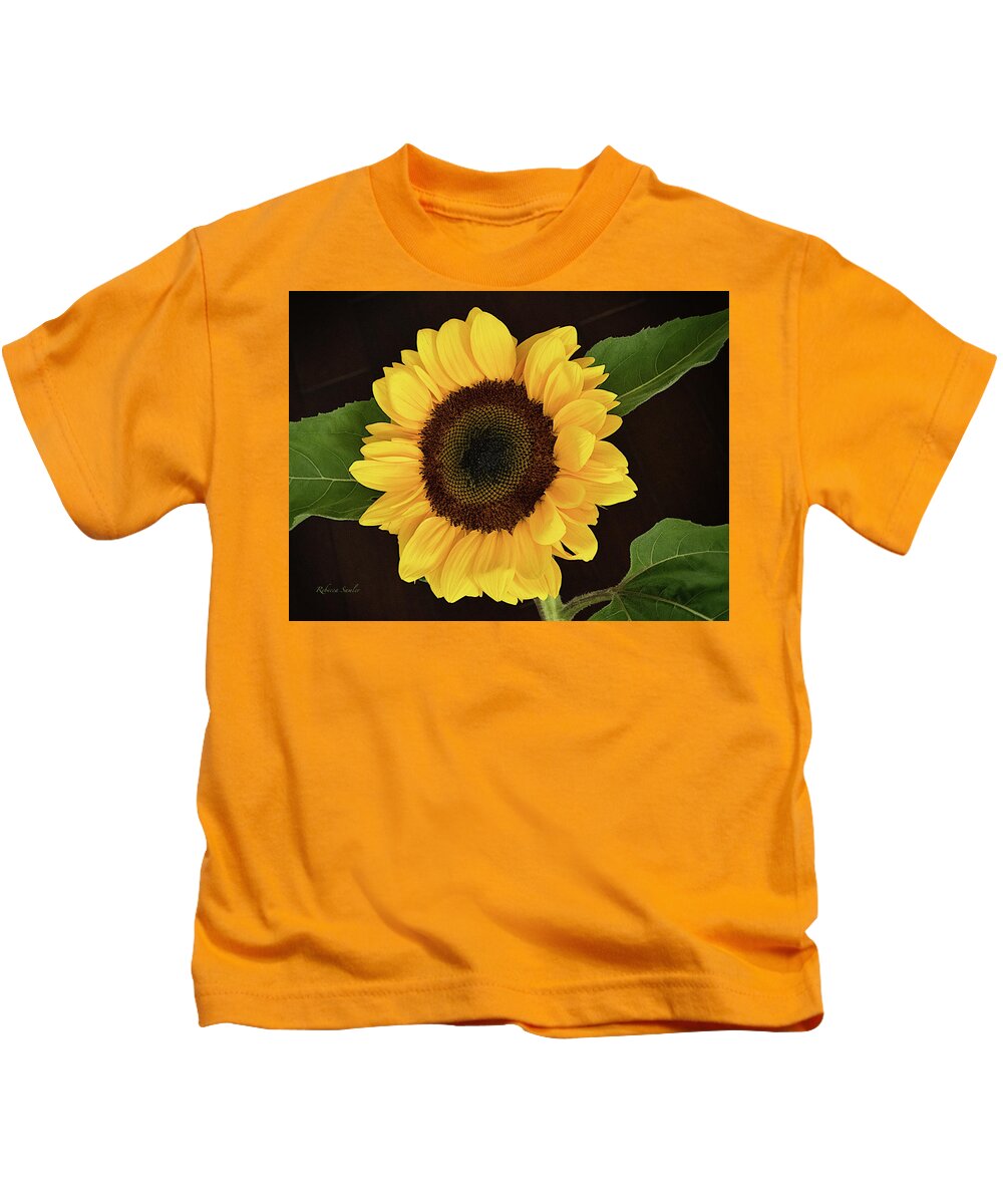 Sunflower Kids T-Shirt featuring the photograph Sunflower by Rebecca Samler
