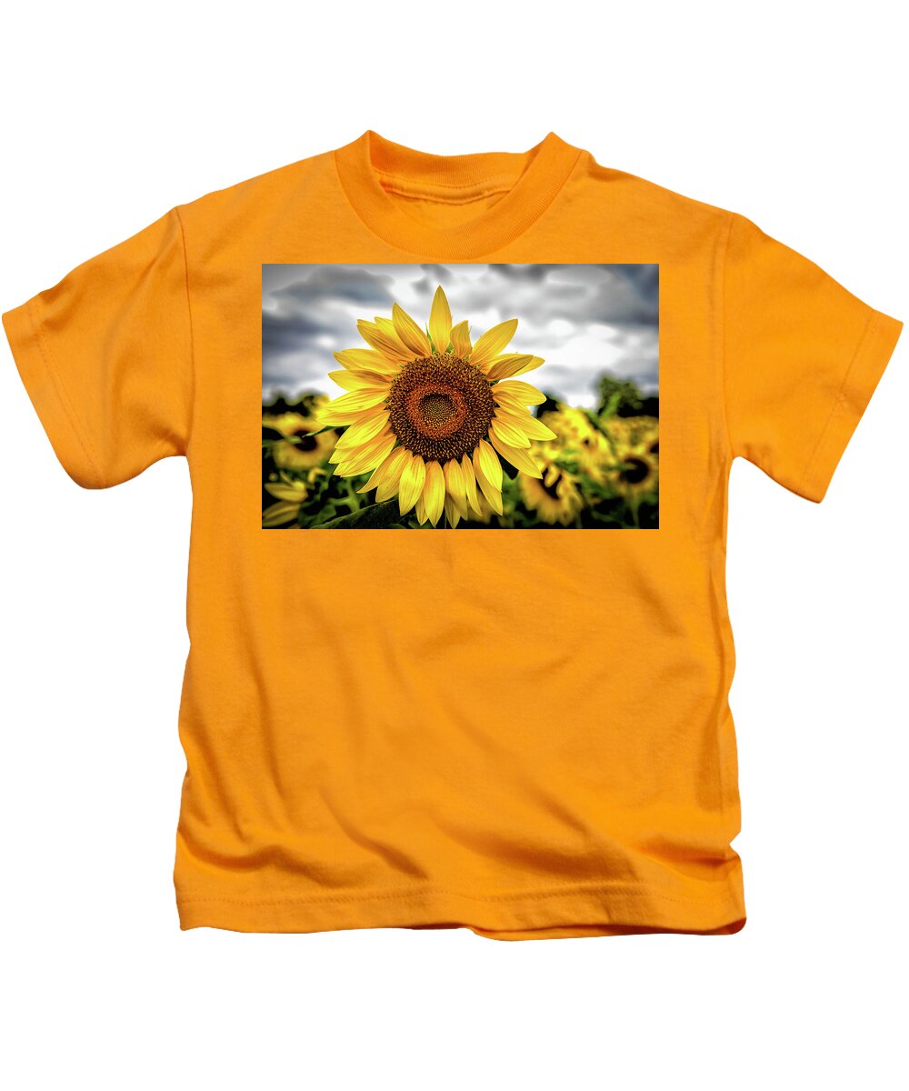 Flowers & Plants Kids T-Shirt featuring the photograph Sunshine by Louis Dallara