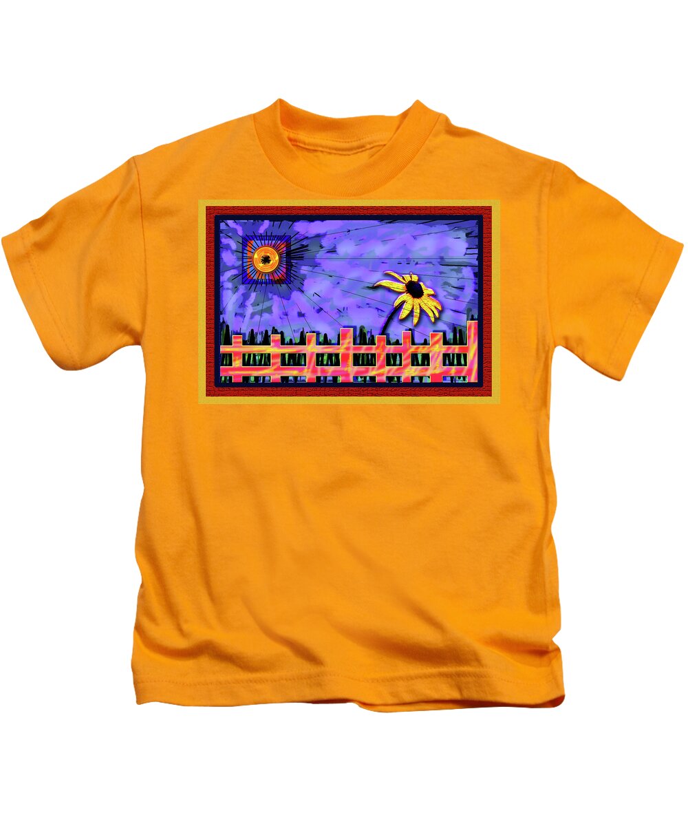 Menacing Sky Kids T-Shirt featuring the digital art The Ominous Sky by Rod Whyte