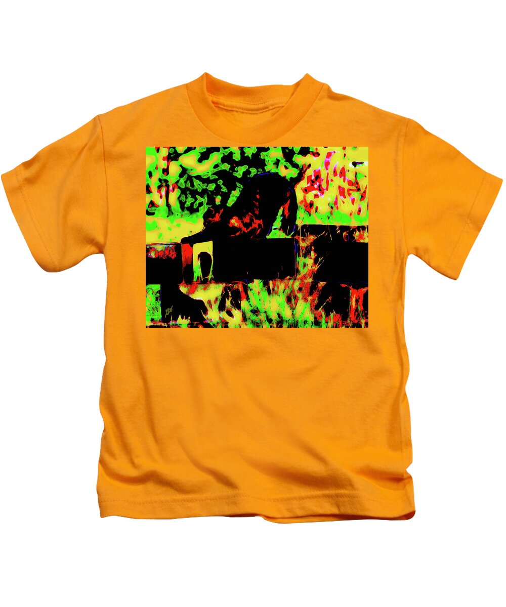 Abstract Kids T-Shirt featuring the photograph Time to Stretch by Gina O'Brien