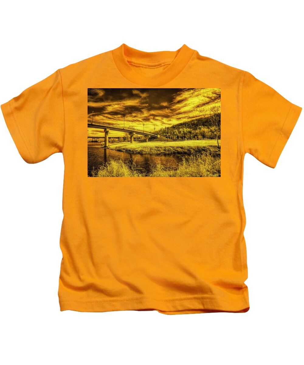 Park Kids T-Shirt featuring the photograph Two Rivers Park by Michael McKenney