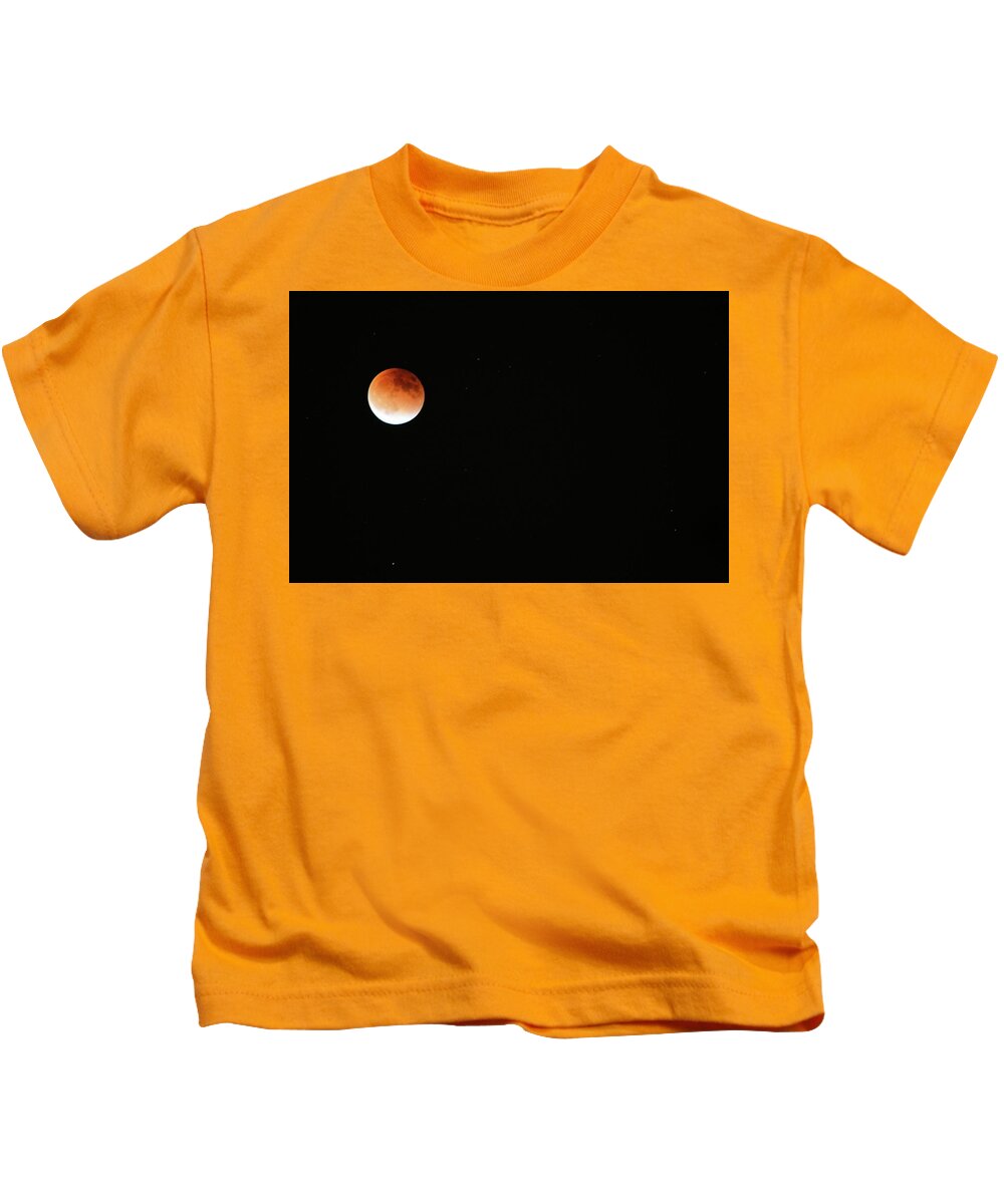Moon Kids T-Shirt featuring the photograph Blood Moon by Debra Kewley