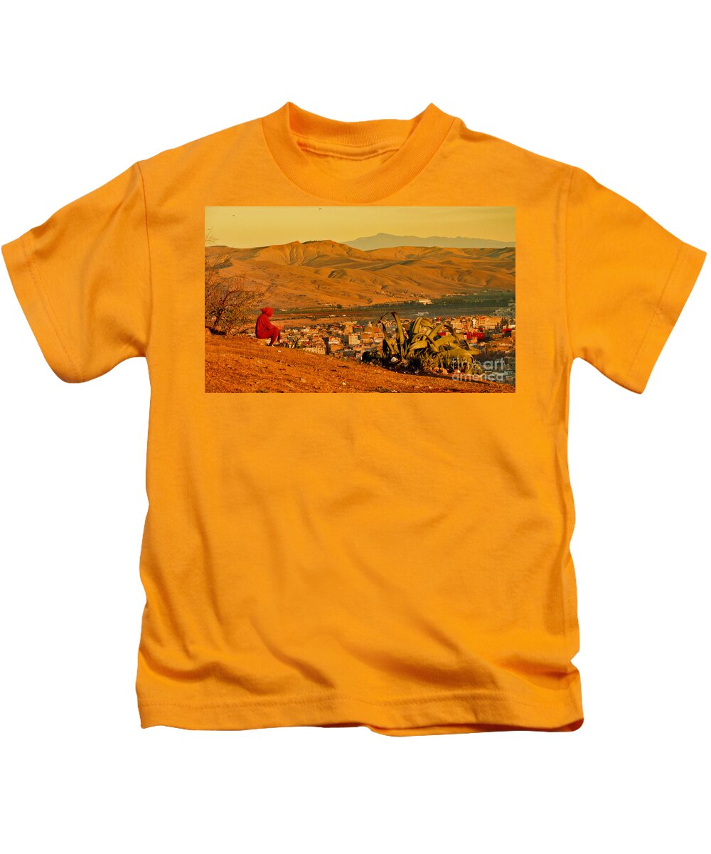 Man Kids T-Shirt featuring the photograph Contemplator by Yavor Mihaylov