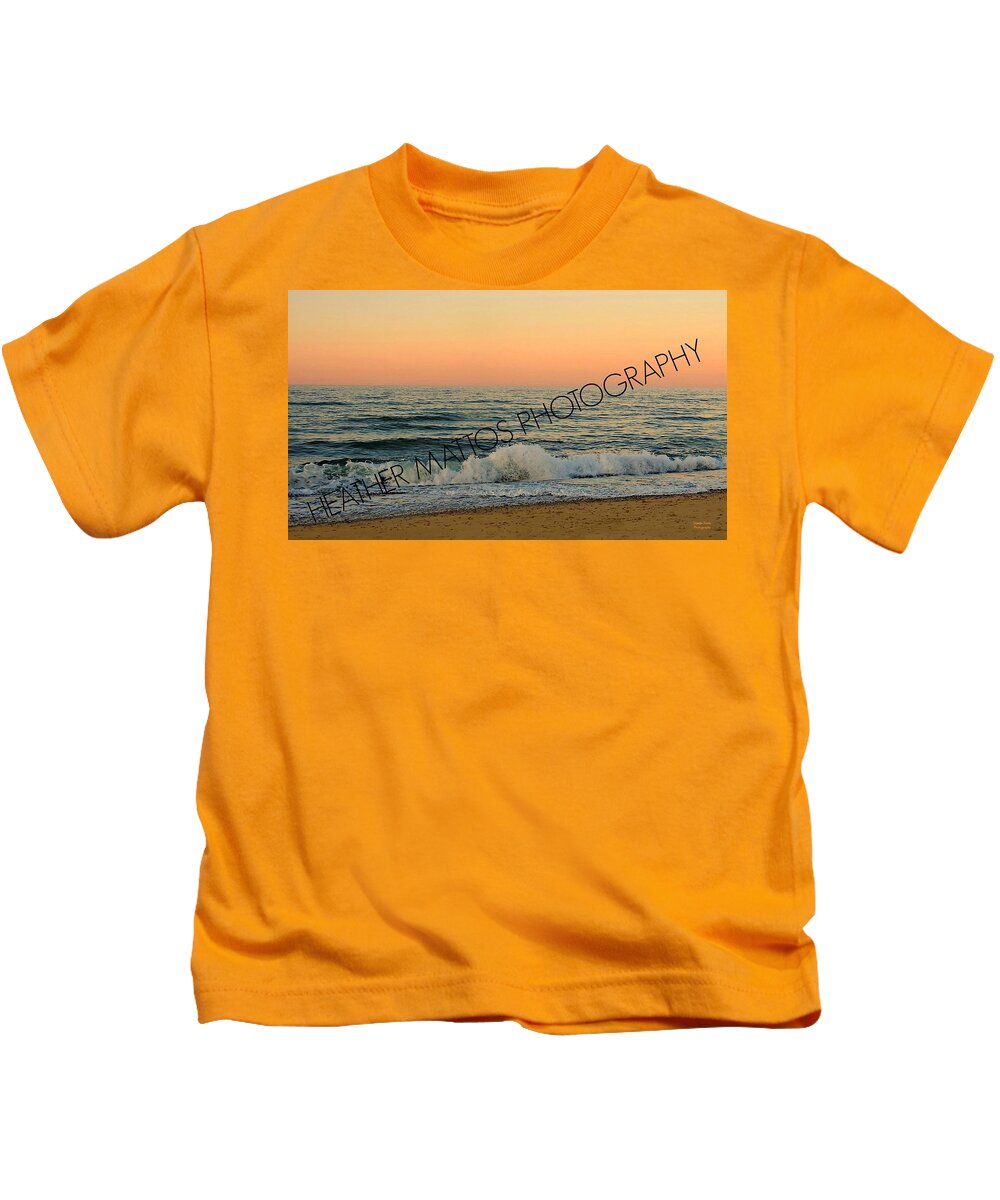 Cape Cod Kids T-Shirt featuring the photograph Heavenly Waves by Heather M Photography