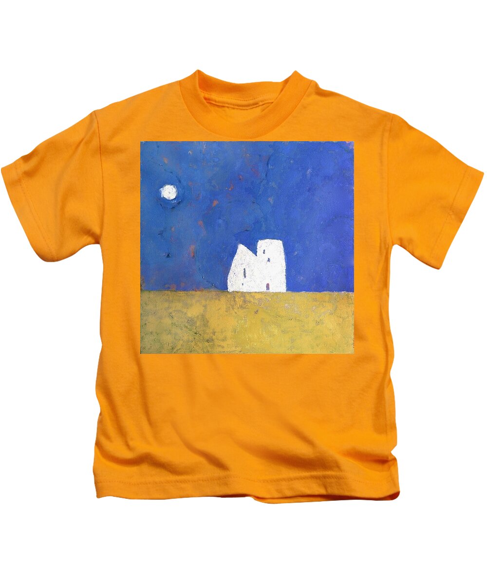 Abstract Painting Kids T-Shirt featuring the painting On That Day by Janet Zoya