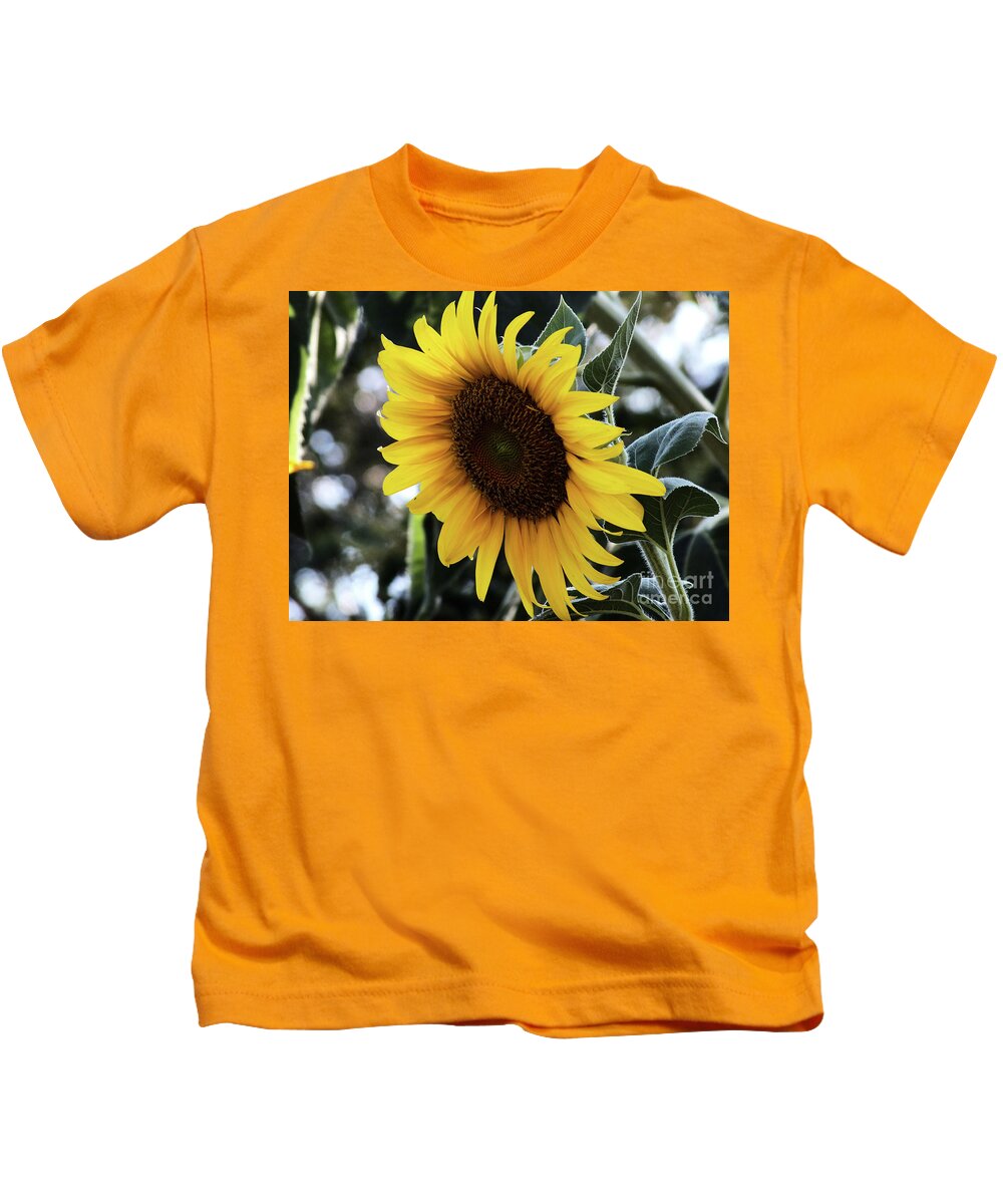 Flower Kids T-Shirt featuring the digital art Sun flower by Yenni Harrison
