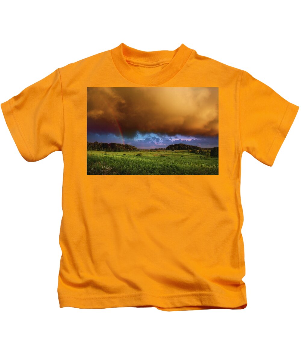 Rainbow Kids T-Shirt featuring the photograph The Promise by Rob Blair