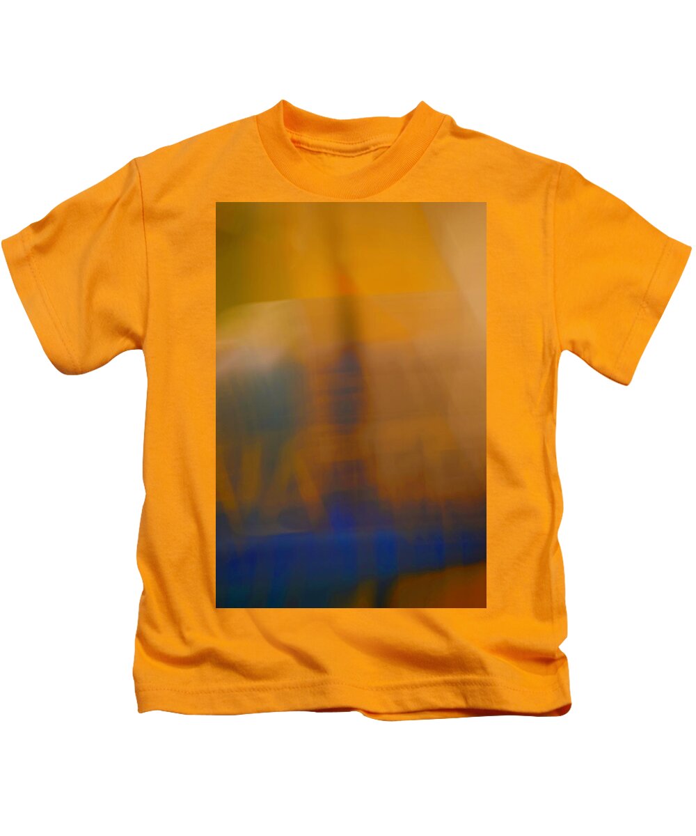 Photo Illustration Kids T-Shirt featuring the photograph Water Bottle Abstract by Debra Grace Addison