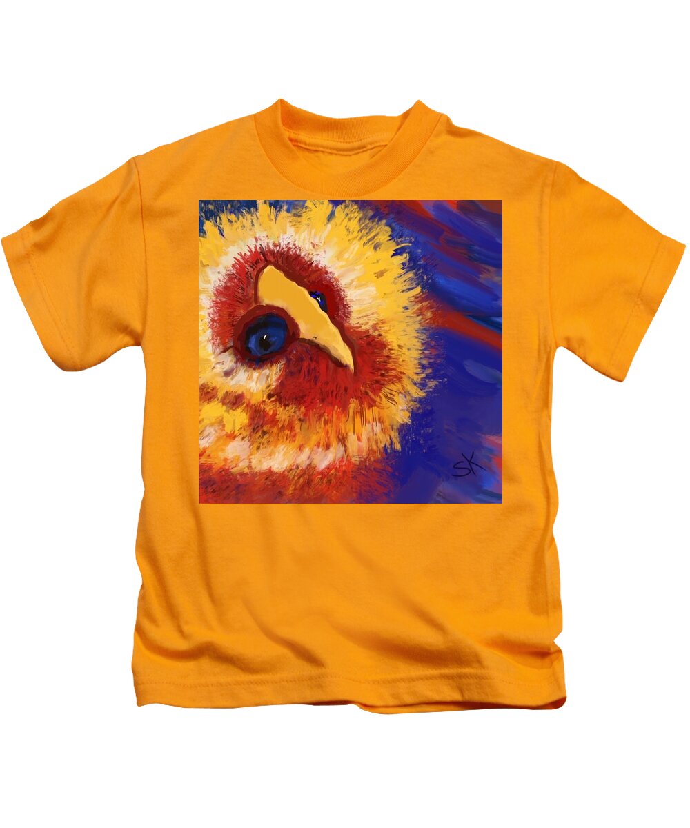 Owl Kids T-Shirt featuring the digital art Whatta Hoot by Sherry Killam