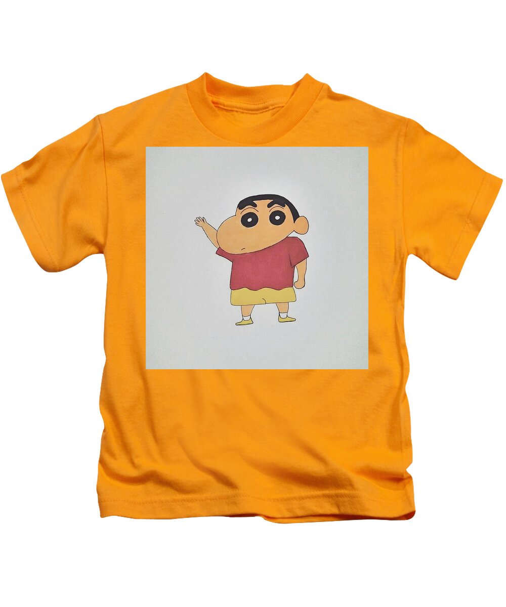 Shinchan Kids T-Shirt by Mohi Gautam - Fine Art America